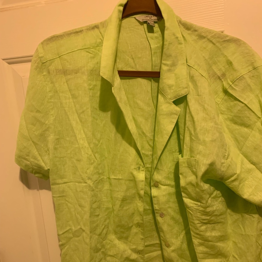 Linen blend shirt